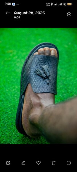 Sandales en cuir tressé