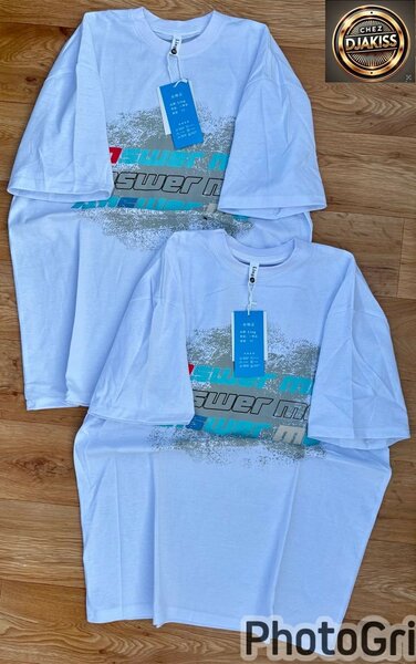 T-Shirt Blanc Imprimé