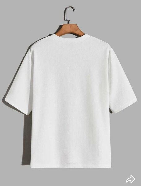 White plain t-shirt for men