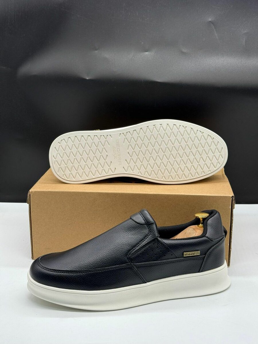 Chaussures Slip-on Cuir Noir