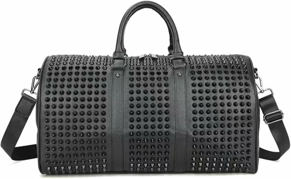 Sac de Voyage Clouté Noir