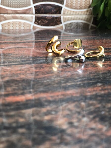 Bagues élégantes en or et argent