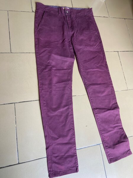 Pantalon homme bordeaux élégant