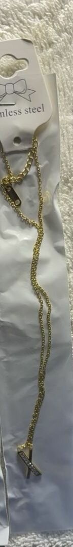 Collier en acier inoxydable doré