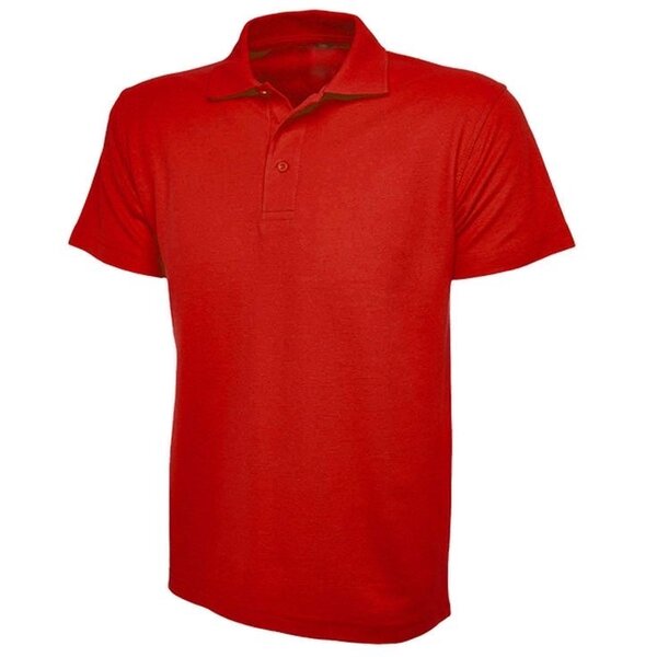 Cotton plain red polo ( lacoste ) for kids