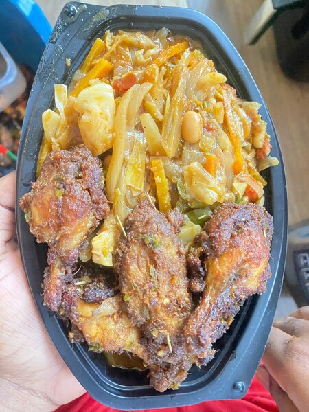 Jollof  & Turkey with Salad