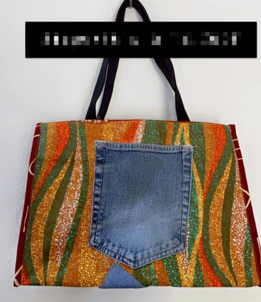 Sac bandoulière imprimé patchwork