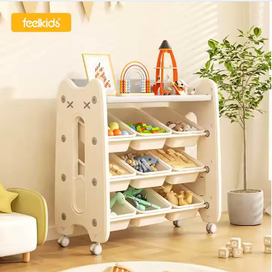 Toddler Plastic Shelf Storage