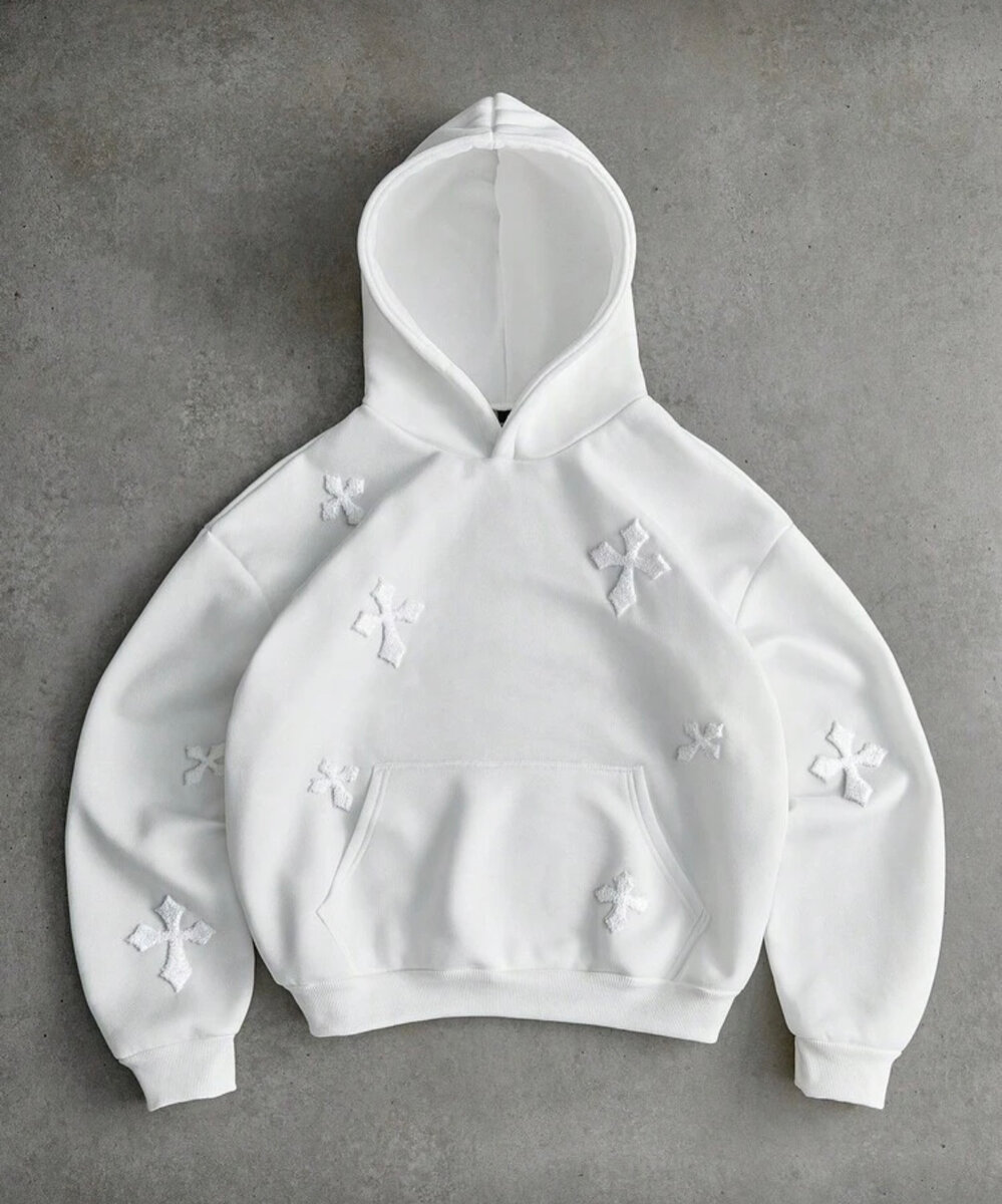 T-shirt et Pantalon Blanc Brodés