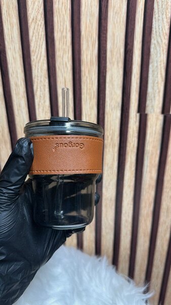 Gobelet en verre réutilisable