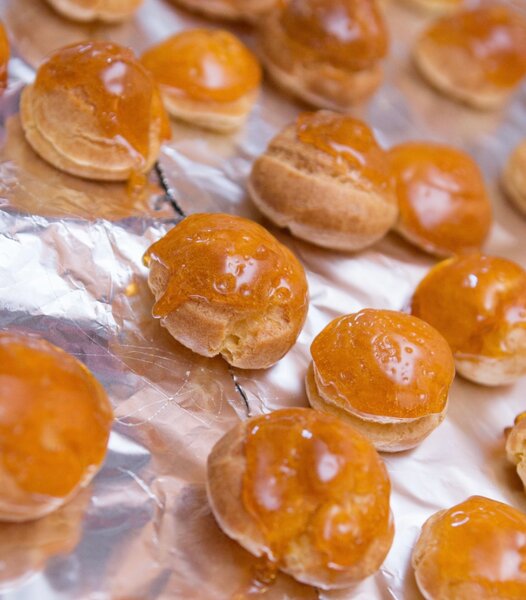 Profiteroles au caramel