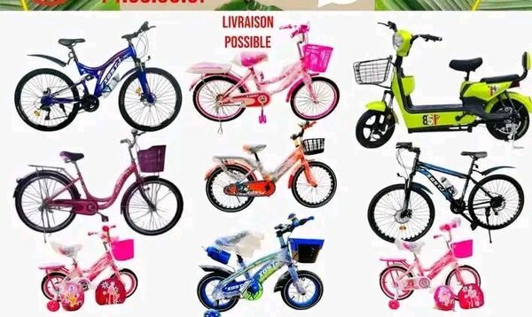 Vélos enfants colorés