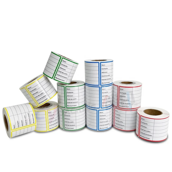Étiquettes adhésives colorées