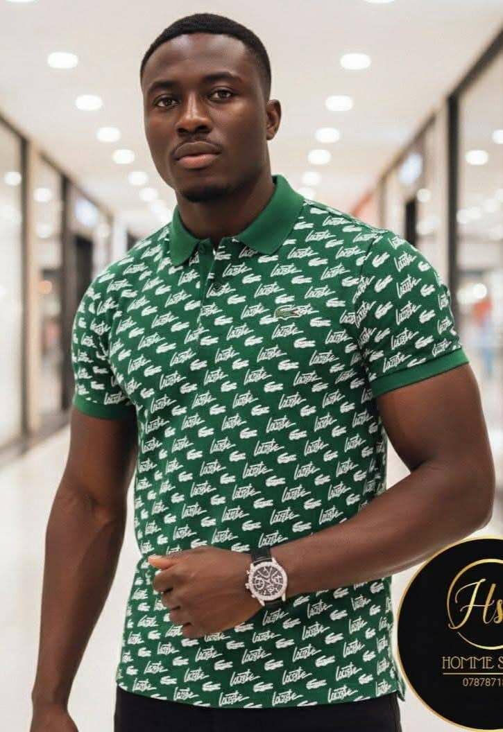 Polo homme imprimé moderne