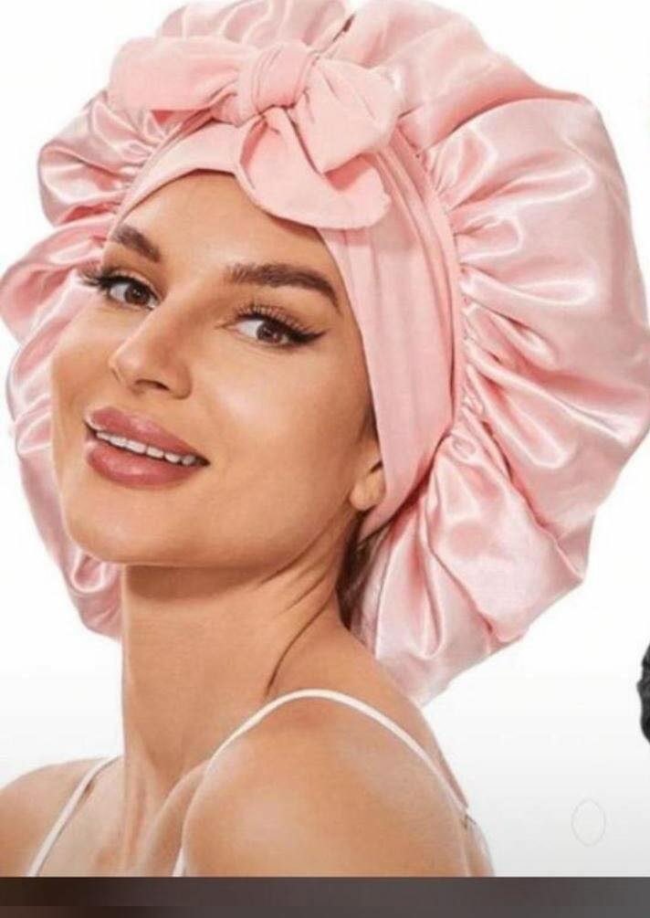 Bonnet en satin pour cheveux