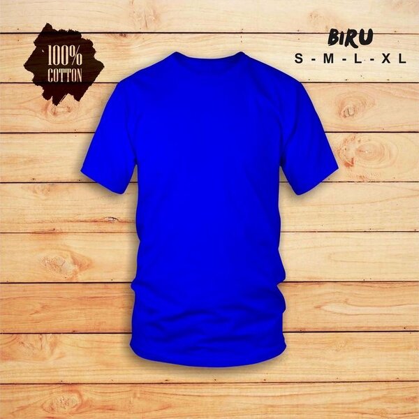 Heavy blue cotton T Shirt