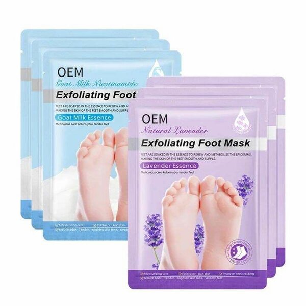 Exfoliating foot mask