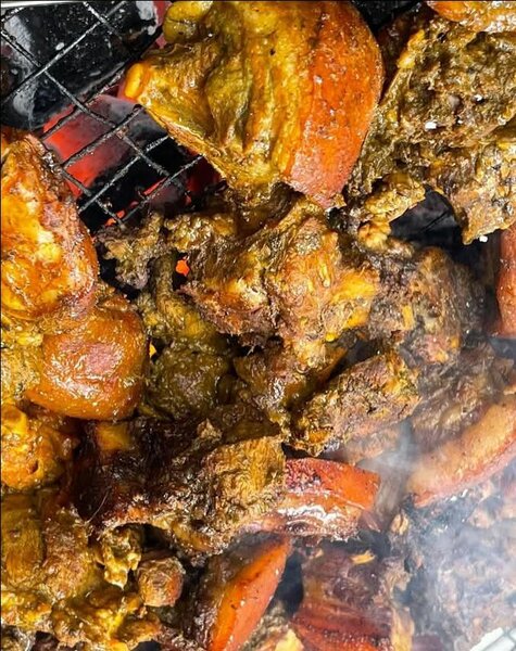 Porc Africain Braisé+Attieke