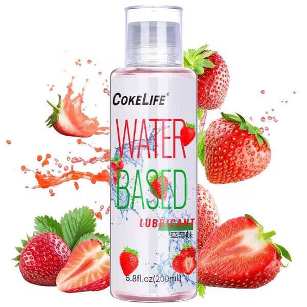 Lubrifiant à l'eau parfum fraise