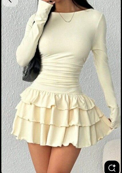 Robe Évasée à Volants