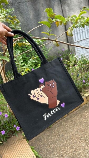 Sac cabas illustré en toile