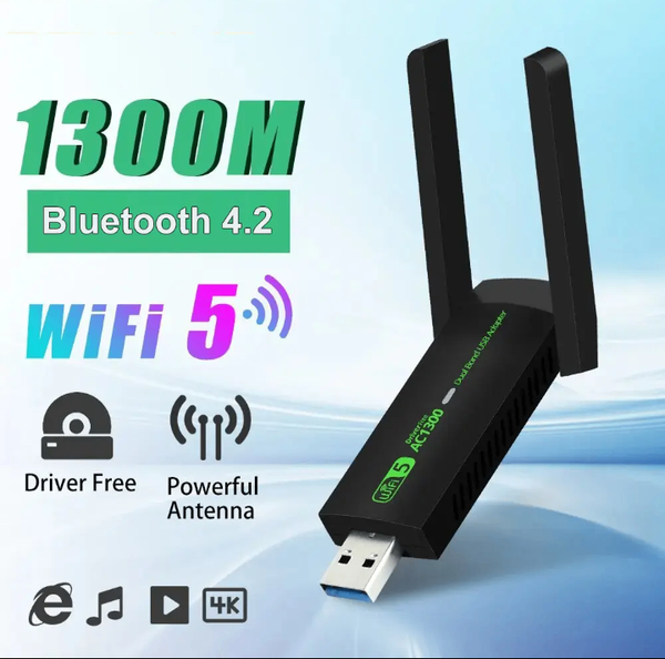 2 in 1 WiFi Adapter+ Bluetooth, Dual Band 2 4Gz/5Gz