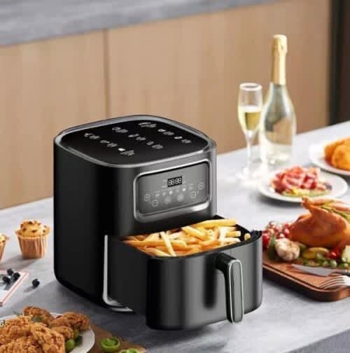Silvercrest 10L Air Fryer 2400W 8 Smart Menu 360° Heating, T