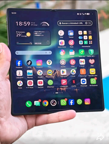 Téléphone pliable écran tactile