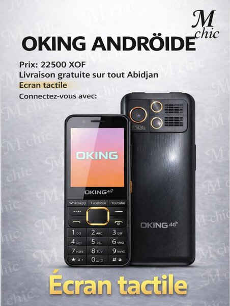 Téléphone Android 4G Dual SIM