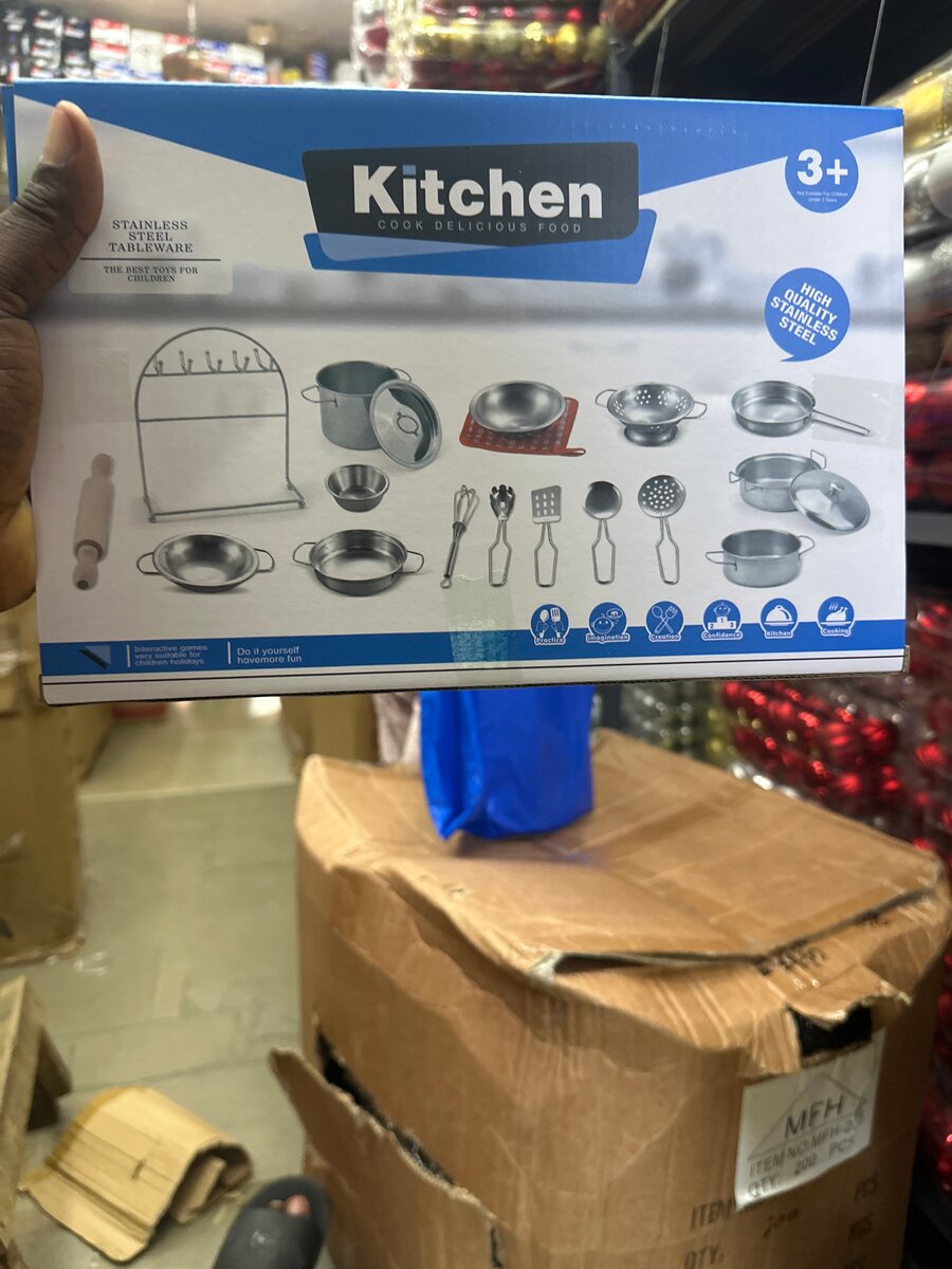 Ensemble Cuisine Jouet Inox