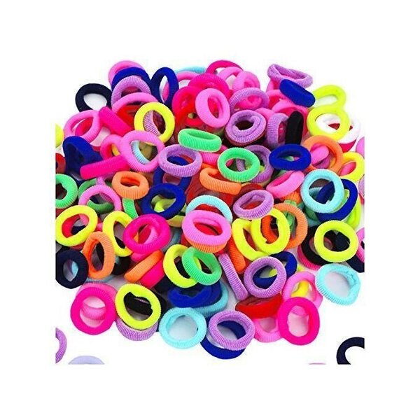 100 Pièces Élastiques cheveux