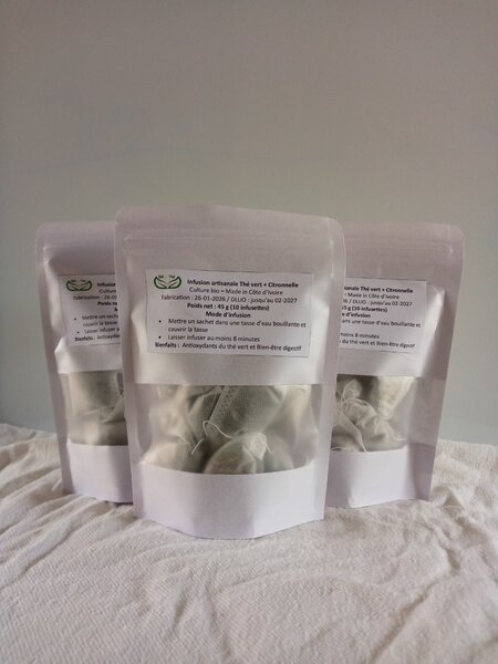 Infusion Thé vert +Citronnelle