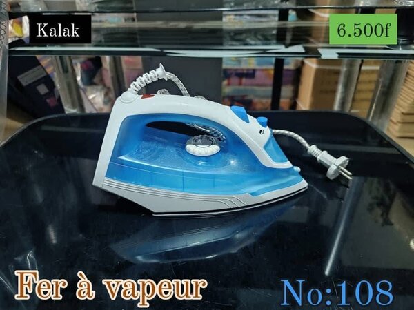 Fer à vapeur bleu et blanc No:108