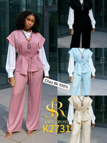 Ensemble pantalon et haut pour femme