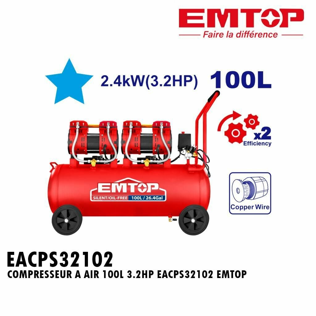 Compresseur à Air 100L 3.2HP
