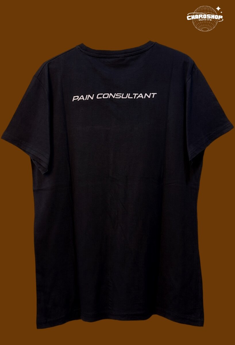 T-shirt noir 'Pain Consultant'