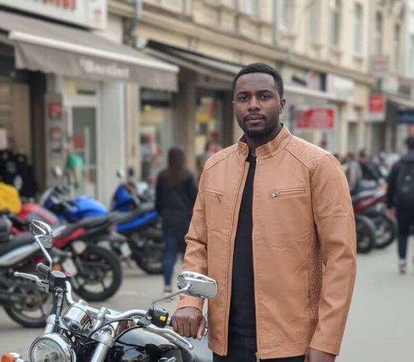 Blouson en cuir homme