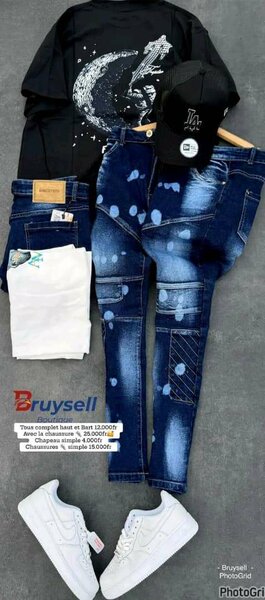 Ensemble T-shirt et Jean Tendance