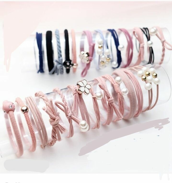 Headrope 12 piece combination set hair rubberbands elastic