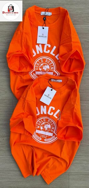 T-shirt orange Moncle à logo