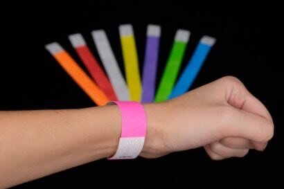 Disposable event paper wristbands