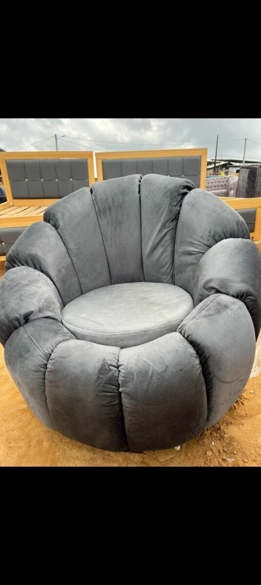 Fauteuil Rond Velours Confortable