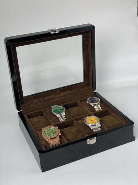 Quality Wood Material 8 Slot Watch Organizer