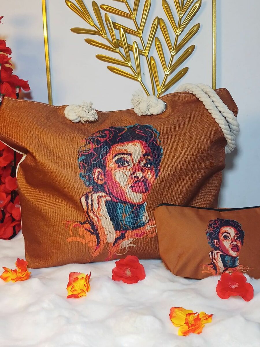 Totes bags imprimés et trousse