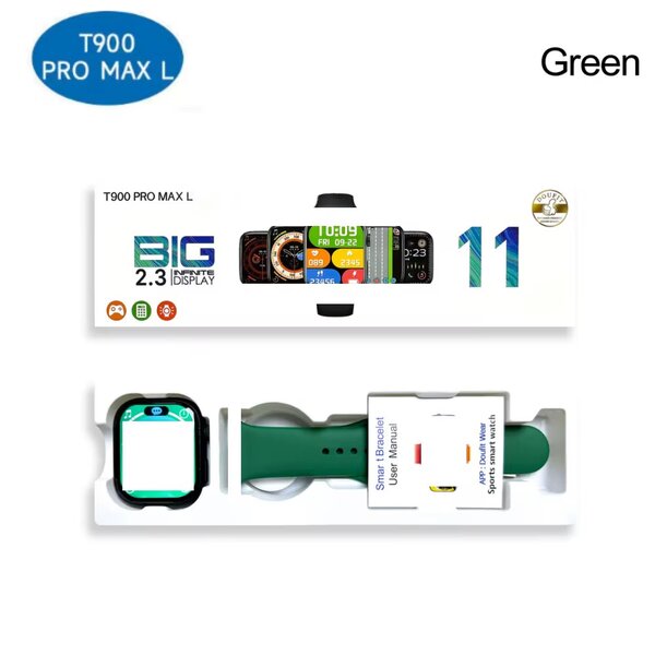 Montre Connectée T900 Pro Max L - Grand Écran 2.3"
