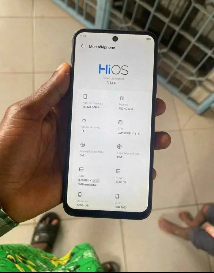 Tecno POP 9 - Téléphone 4G