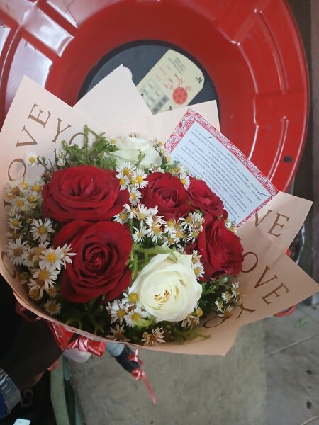 Bouquet floral de 7roses