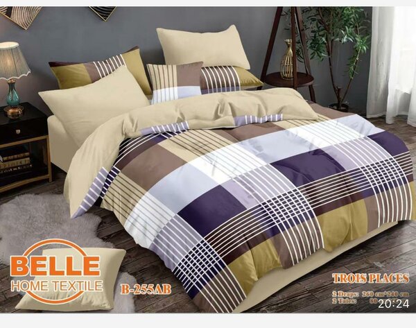 2 Draps ,3 places avec 2 taies