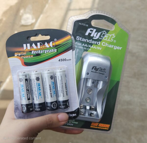 Piles rechargeables + Chargeur