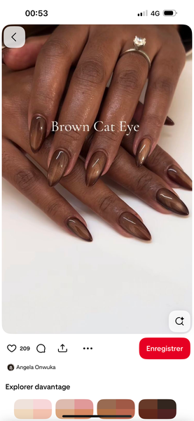 Brown Cat Eye Vernis à Ongles